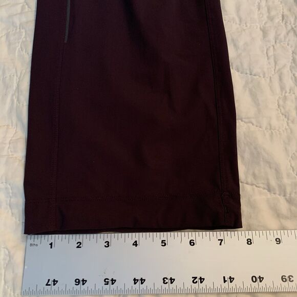 Lululemon Cutback Track Pants Men L Dark Purple Zip Pocket Straight Athletic Run - Picture 11 of 15